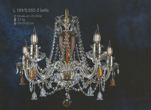Подвесная люстра Хрусталь Elite Bohemia Standart L 109/5/202-2 bells